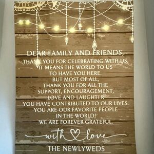 Wooden-Style Wedding favor bags